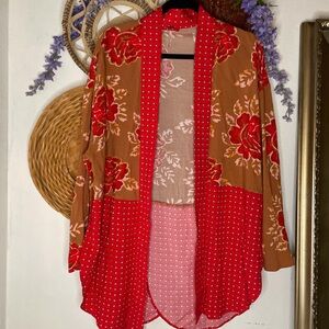 Free people forget me not  Kimono Cardigan XS